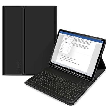 iPad Air 11 2024/2025/Air 2020/2022 Tech-Protect SmartCase Pen Bluetooth Tastatur Hülle - Schwarz