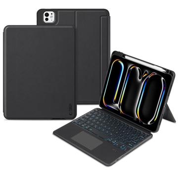 iPad Pro 11 2024/2025 Tech-Protect SmartCase Mag Pen Bluetooth Tastatur Hülle - Schwarz