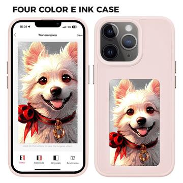iPhone 11 Pro Max InkZone DIY E-Ink NFC Hülle - Rosa