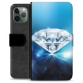 iPhone 11 Pro Premium Schutzhülle mit Geldbörse - Diamant