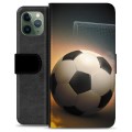iPhone 11 Pro Premium Schutzhülle mit Geldbörse - Fußball