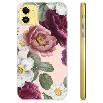 iPhone 11 TPU Hülle - Romantische Blumen