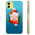 iPhone 11 TPU Hülle - Winter Schweinchen