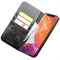 Qialino Classic iPhone 12/12 Pro Lederhülle mit Geldbörse