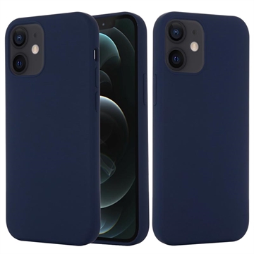 iPhone 12 Mini Liquid Silikonhülle - MagSafe-kompatibel - Dunkel Blau