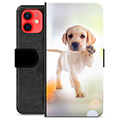 iPhone 12 mini Premium Schutzhülle mit Geldbörse - Hund