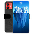 iPhone 12 mini Premium Schutzhülle mit Geldbörse - Eisberg