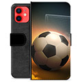 iPhone 12 mini Premium Schutzhülle mit Geldbörse - Fußball