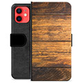 iPhone 12 mini Premium Schutzhülle mit Geldbörse - Holz