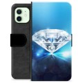 iPhone 12 Premium Schutzhülle mit Geldbörse - Diamant