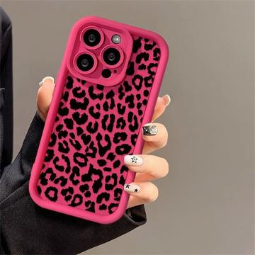iPhone 12 Pro Max TPU-Hülle mit Leopardenmuster - Hot Pink