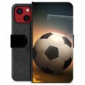 iPhone 13 Mini Premium Schutzhülle mit Geldbörse - Fußball