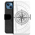 iPhone 13 Premium Schutzhülle mit Geldbörse - Kompass
