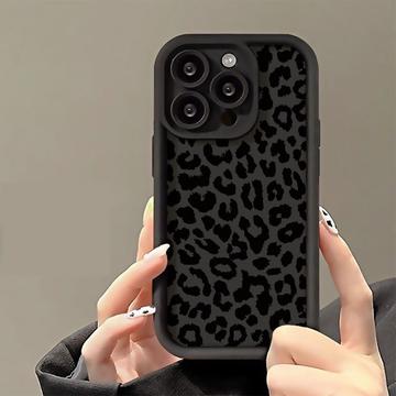 iPhone 13 Pro TPU-Hülle mit Leopardenmuster - Schwarz