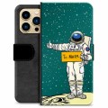 iPhone 13 Pro Max Premium Schutzhülle mit Geldbörse - Mars Astronaut