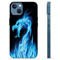 iPhone 13 TPU Hülle - Blauer Feuerdrache