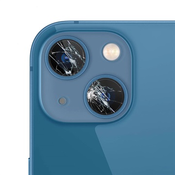 iPhone 13 mini Kamera Linse Glas Reparatur - Blau