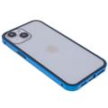 iPhone 14 Magnetisches Cover mit Panzerglas - Blau