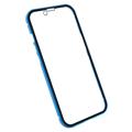 iPhone 14 Magnetisches Cover mit Panzerglas - Blau
