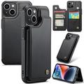iPhone 14 Plus Caseme C22 Hülle RFID Kartenetui - Schwarz