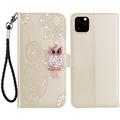 iPhone 14 Pro Max Eule Strass Wallet Case
