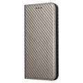 iPhone 14 Pro Max Wallet Hülle - Karbonfaser - Grau