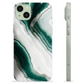 iPhone 15 Plus TPU Hülle - Smaragd Marmor