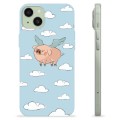 iPhone 15 Plus TPU Hülle - Fliegendes Schwein