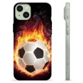 iPhone 15 Plus TPU Hülle - Fußball Flamme