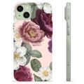 iPhone 15 Plus TPU Hülle - Romantische Blumen