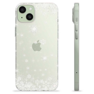 iPhone 15 Plus TPU Hülle - Schneeflocken