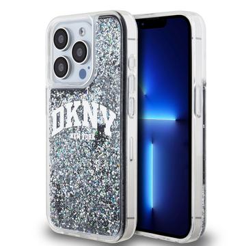 iPhone 15 Pro DKNY Liquid Glitter Arch Logo Case - Schwarz