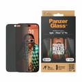 iPhone 15 Pro Max Panzerglas Ultra-Wide Fit Privacy EasyAligner Panzerglas - Schwarz Rand