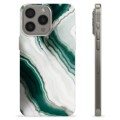 iPhone 15 Pro Max TPU Hülle - Smaragd Marmor