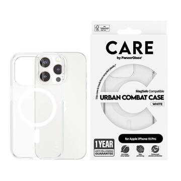 iPhone 15 Pro PanzerGlass Care Urban Combat Hülle - MagSafe kompatibel - Weiß