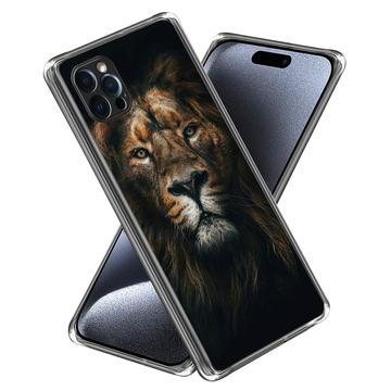 iPhone 15 Pro Stylish Ultra-Slim TPU Hülle - Löwe