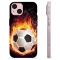 iPhone 15 TPU Hülle - Fußball Flamme