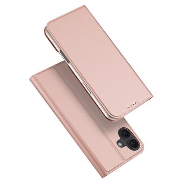 iPhone 16 Plus Dux Ducis Skin Pro Flip Hülle - Rosa