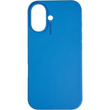 iPhone 16 Plus Nudient Base Silikonhülle - Blau