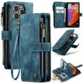 iPhone 16 Pro Caseme C30 Multifunktions Wallet Hülle - Blau