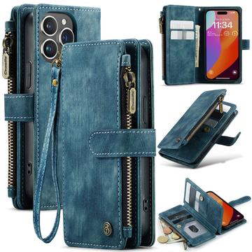 iPhone 16 Pro Caseme C30 Multifunktions Wallet Hülle - Blau