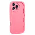 iPhone 16 Pro Max Candy Color Wavy TPU Hülle - Hot Pink