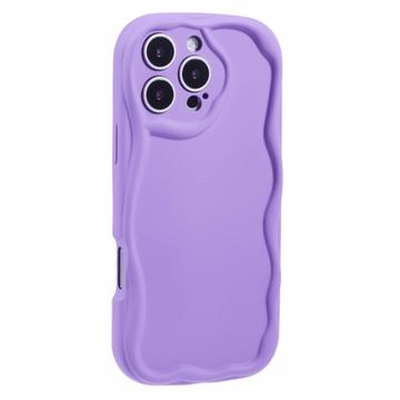 iPhone 16 Pro Max Candy Color Wavy TPU Hülle - lila