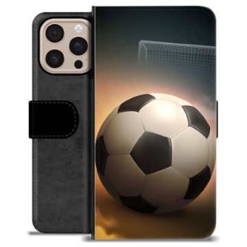 iPhone 16 Pro Max Premium Schutzhülle mit Geldbörse - Fußball