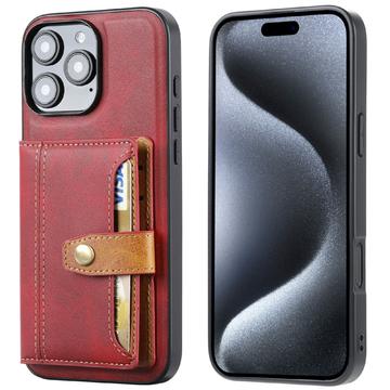 iPhone 16 Pro Max Retro Style Hülle mit Geldbörse