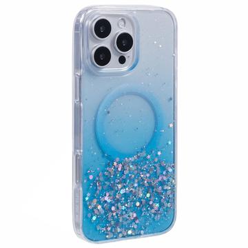 iPhone 16 Pro Max Sparkle Glow MagSafe Hülle - Blau