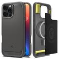 iPhone 16 Pro Spigen Rugged Armor Mag TPU Hülle - Grau