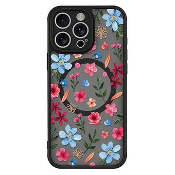 iPhone 16 Pro Elegante magnetische Schutzhülle - Bunte Blumen
