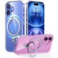 iPhone 16 Torras Guardian Ostand MagSafe Hülle - Durchsichtig