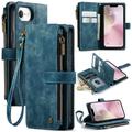 iPhone 16e Caseme C30 Multifunktions Wallet Hülle - Blau